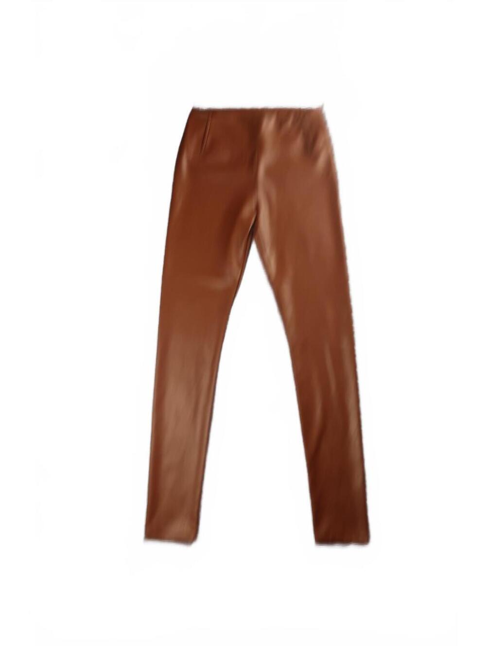 Big Atelle NYC Brown Faux Leather Leggings Size Small